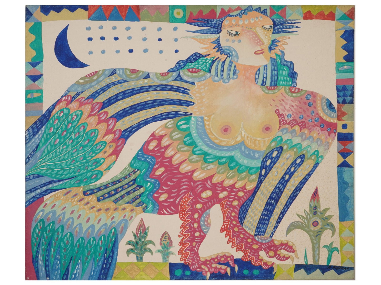 RUSSIAN FOLK ART TEMPERA PAINTING BY ALYONA AZERNAYA (1 of 5)