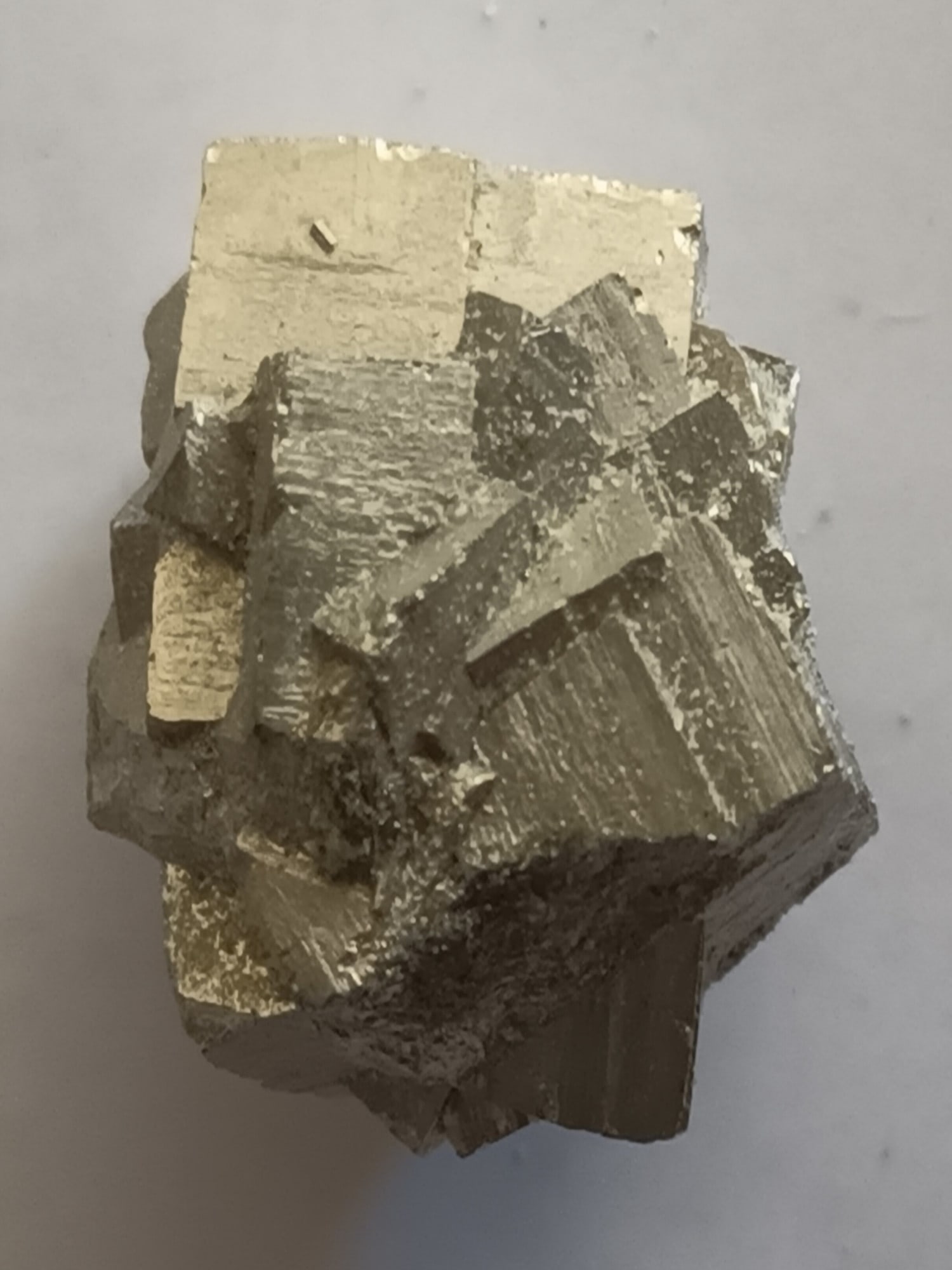 INTERTWINED PYRITE CRYSTAL CLUSTER - 3