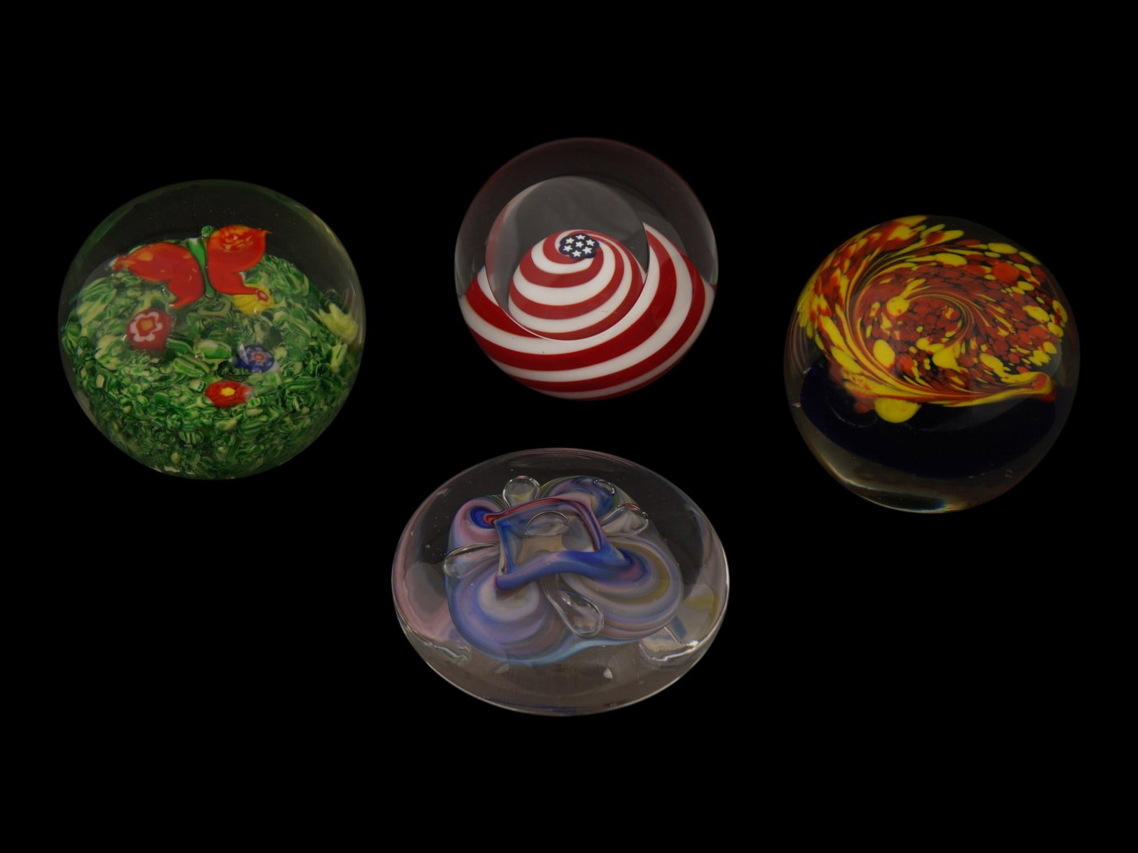 LOT OF VINTAGE MURANO ART GLASS PAPERWEIGHTS (1 of 10)