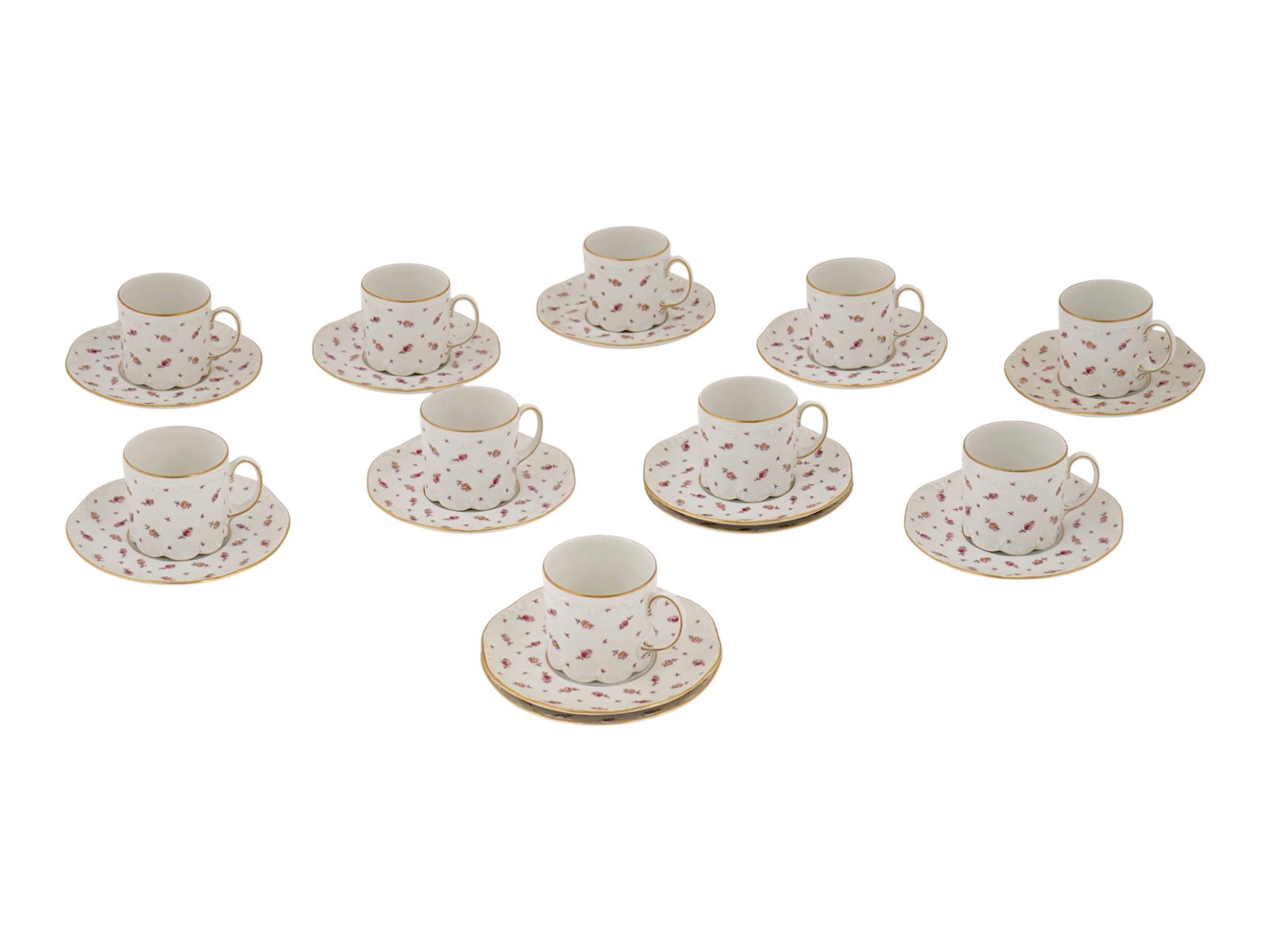 ROSENTHAL PORCELAIN TEA OR COFFEE CUPS AND SAUCERS (1 of 9)