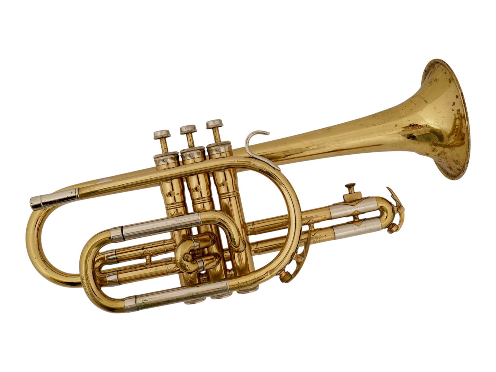 VINTAGE CLEVELAND SUPERIOR BRASS CORNET (1 of 10)