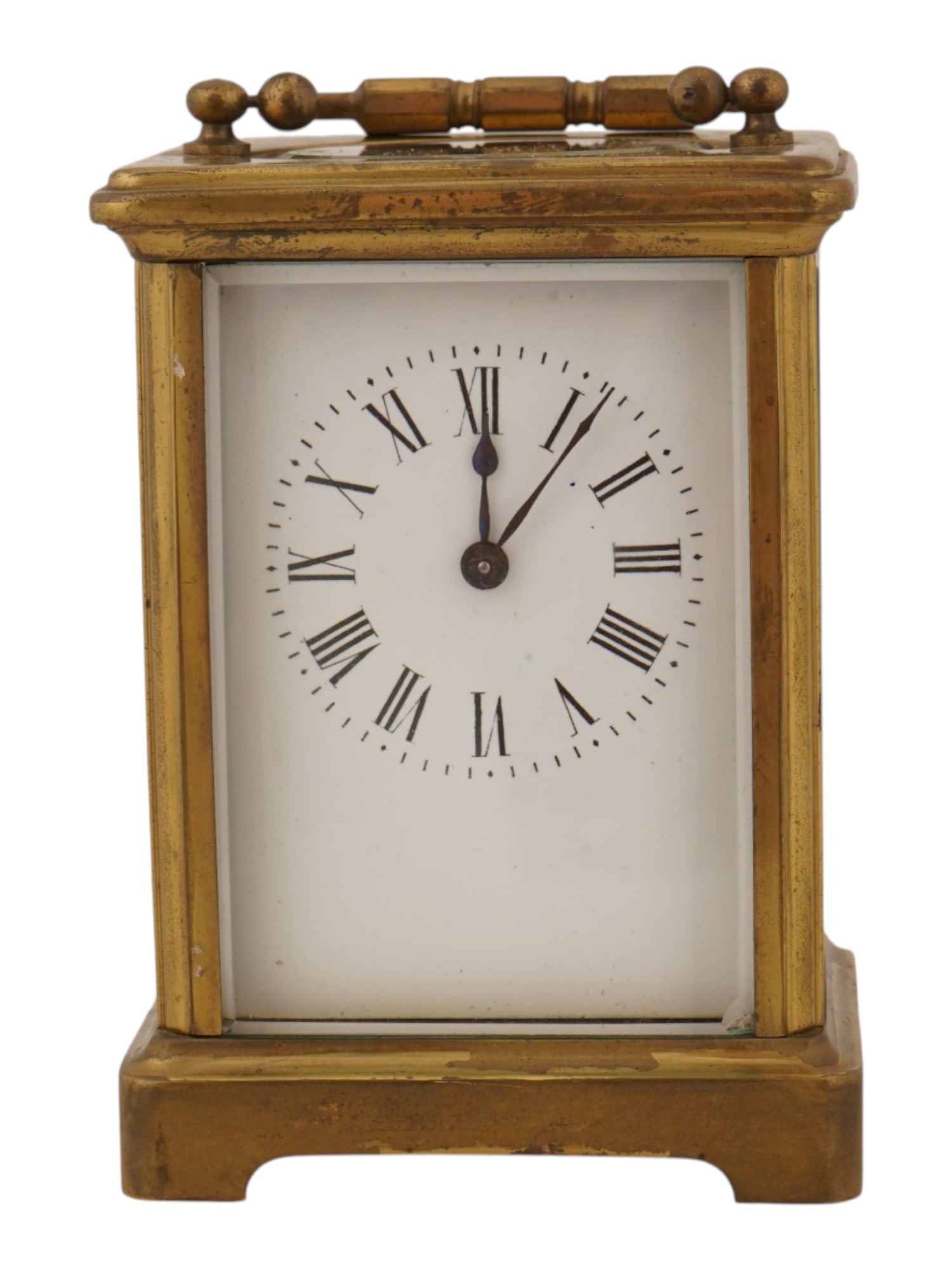 ANTIQUE FRENCH CLASSIC OBIS STYLE BRASS CARRIAGE CLOCK (1 of 11)