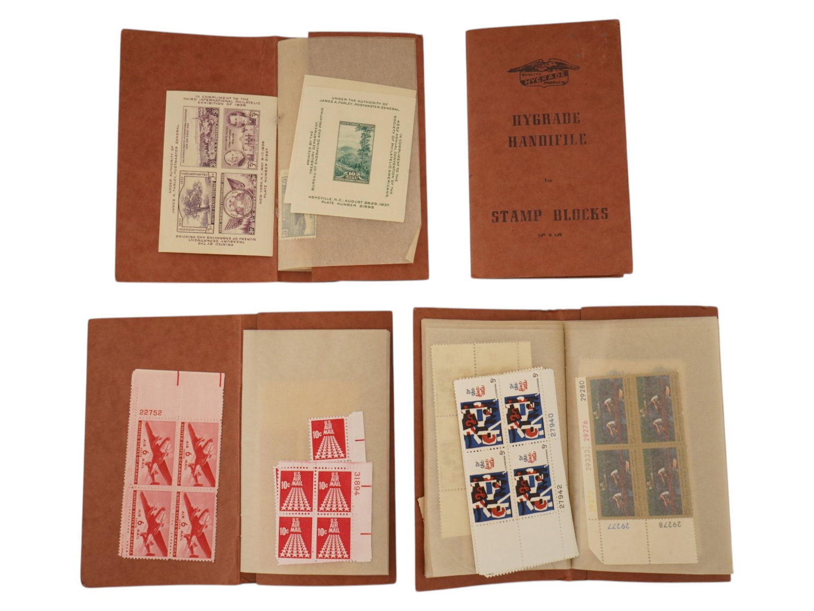 VINTAGE HYGRADE HANDIFILE POSTAGE STAMPS ALBUMS (1 of 3)