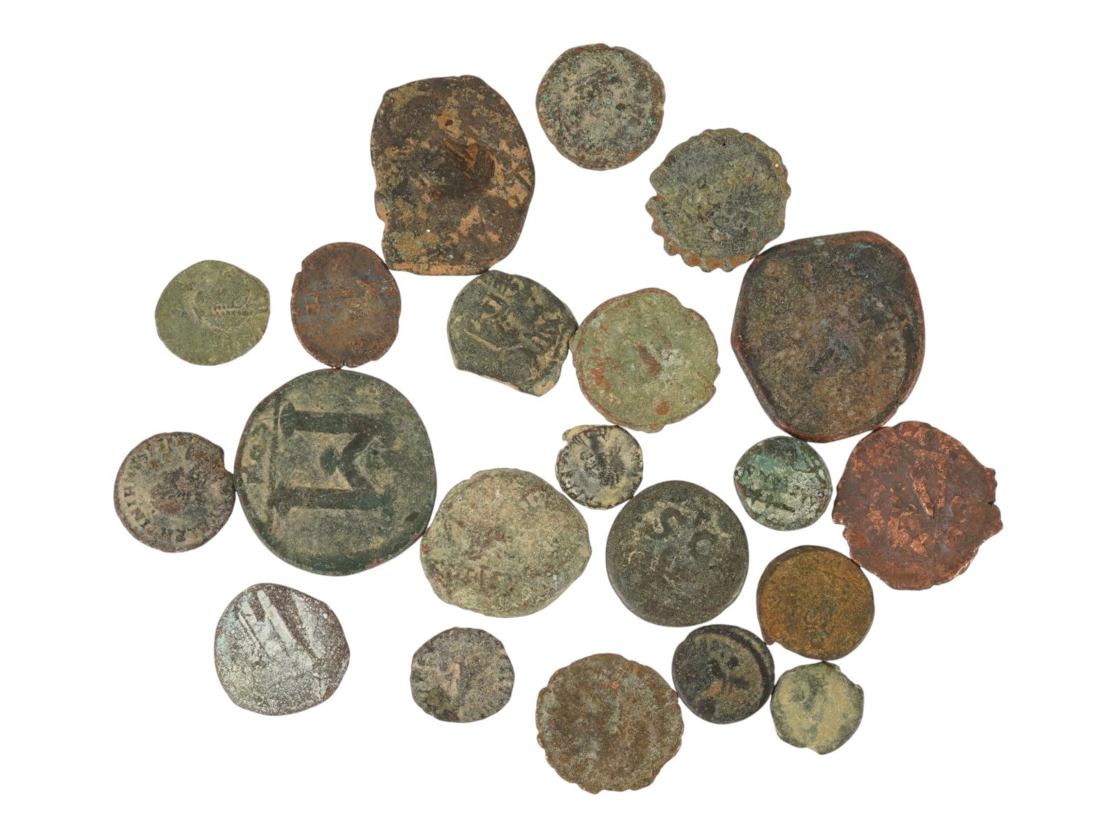 LOT OF ANCIENT MEDITERRANEAN AND ISLAMIC BRONZE COINS (1 of 4)