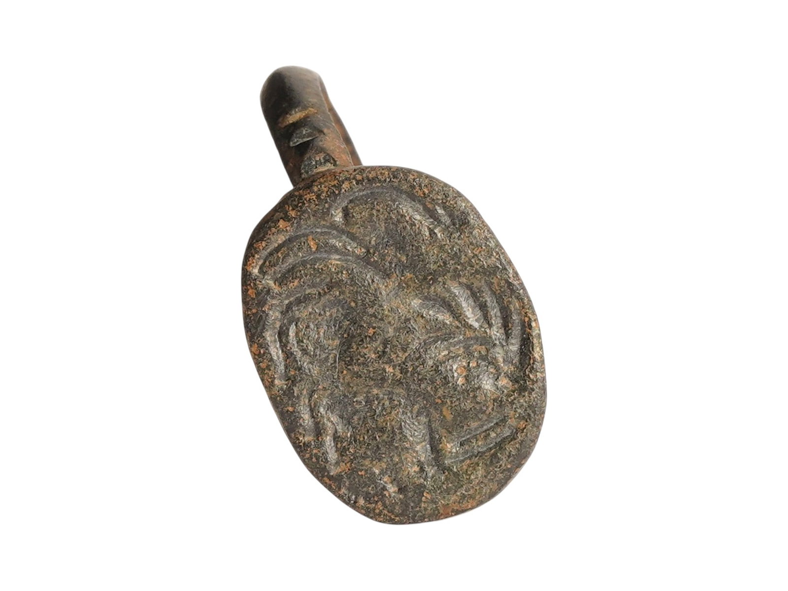 ANCIENT BRONZE RING LION ATTACKING DEER MEDITERRANEAN (1 of 6)