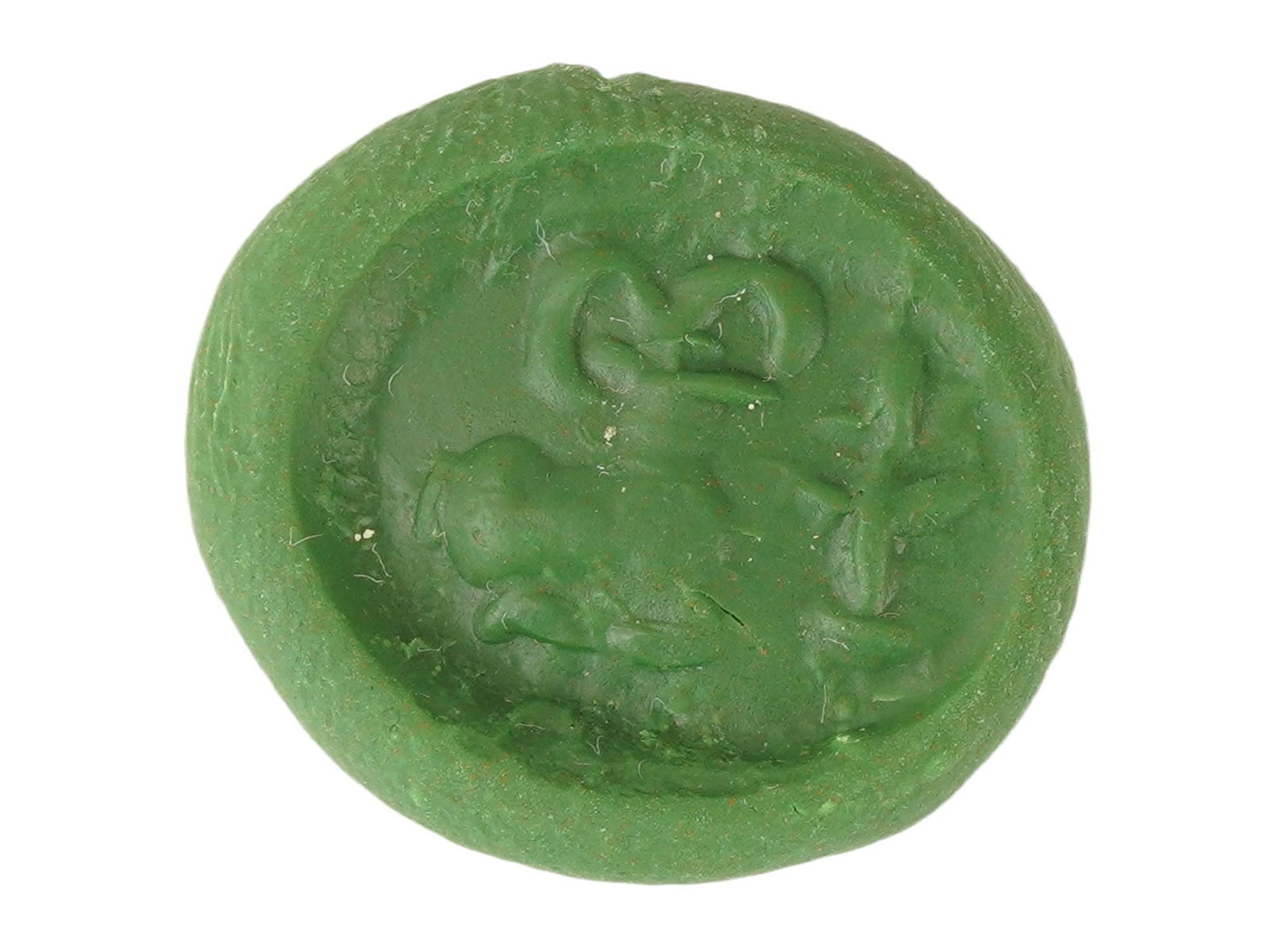 ANCIENT SASANIAN CARNELIAN STAMP SEAL W RAM 200 TO 600AD: An ancient Sasanian carnelian stamp seal bead with an engraved image of a ram. Pierced through the center. Circa 200 to 600 AC. Collectible Historical Artifacts, Archaeological Finds And Relics, and C