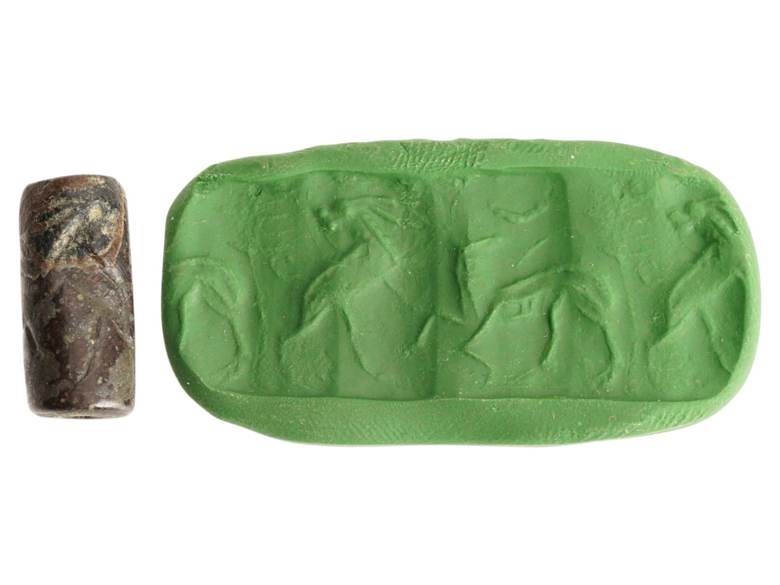 ANCIENT NEAR EASTERN STEATITE BEAD SEAL 1ST MILLENNIUM BC (1 of 6)