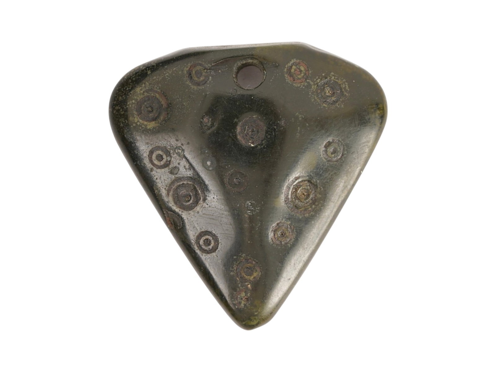 ANCIENT EUROPEAN CRUSADER STEATITE PENDANT W CROSS (1 of 6)