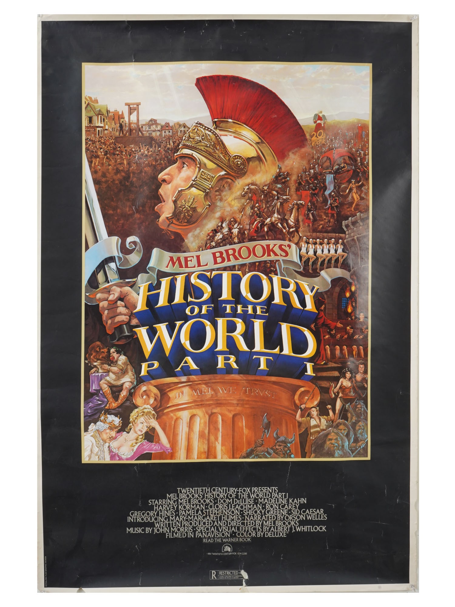 1981 HISTORY OF THE WORLD PART I MOVIE POSTER (1 of 6)