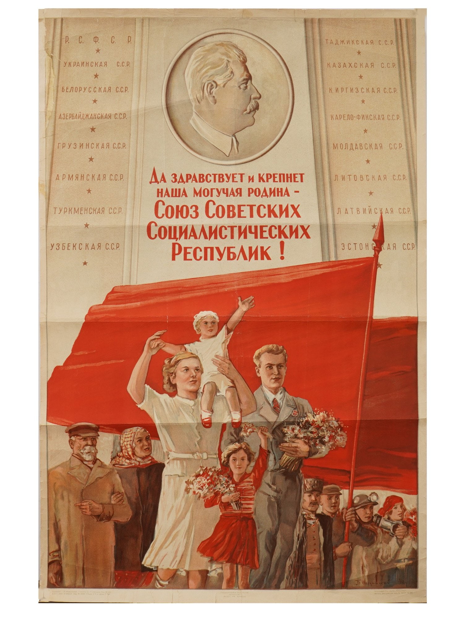 RUSSIAN SOVIET ERA PROPAGANDA POSTER BY IORDANSKIY (1 of 7)