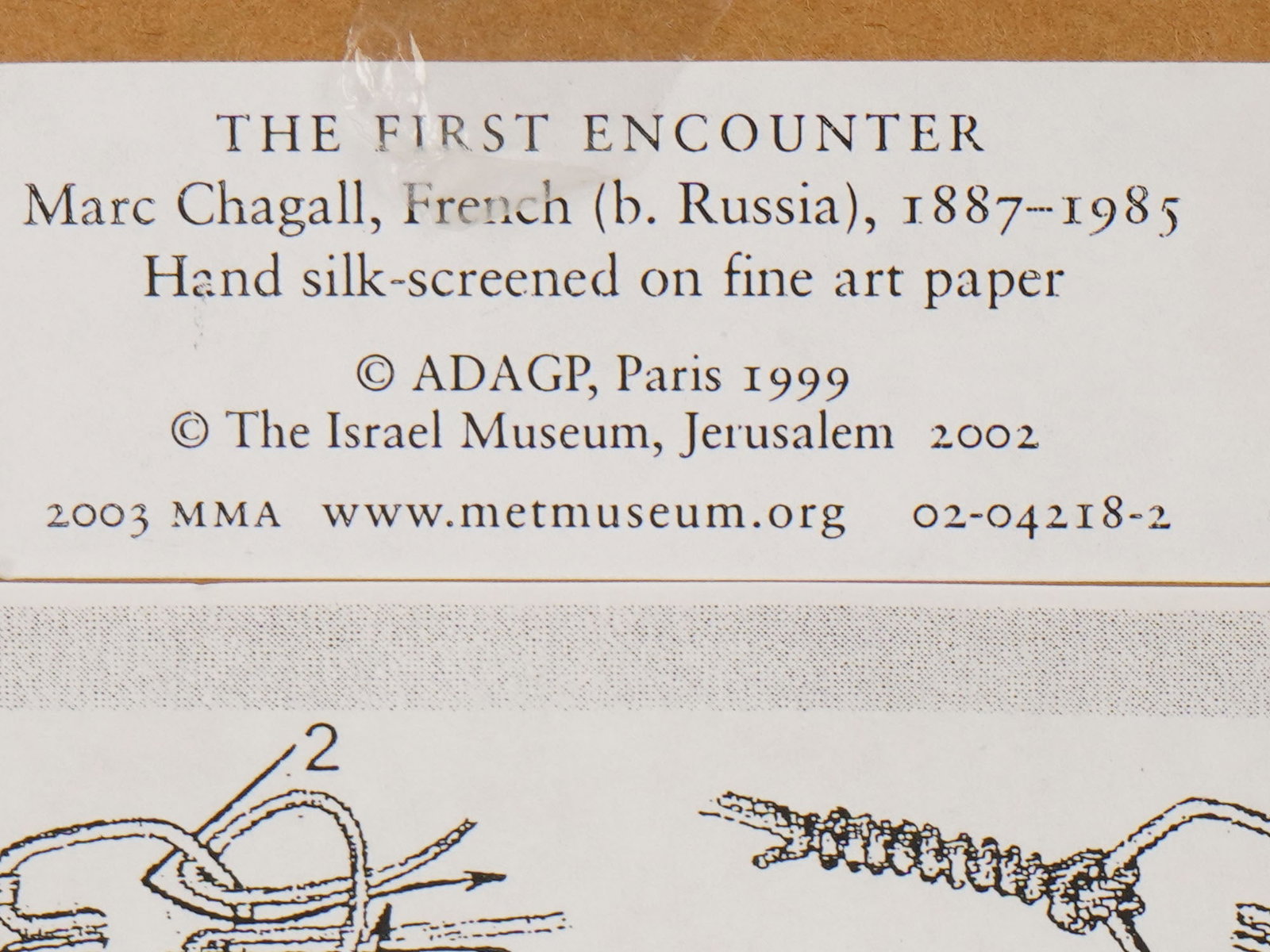 MARC CHAGALL LTD ED SILKSCREEN THE FIRST ENCOUNTER - 5