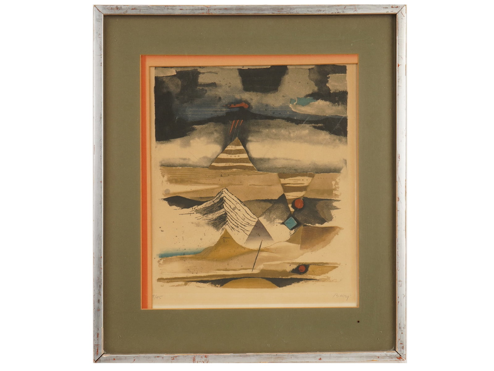LTD MODERNIST ABSTRACT ETCHING BY TUVIA BEERI SIGNED (1 of 6)