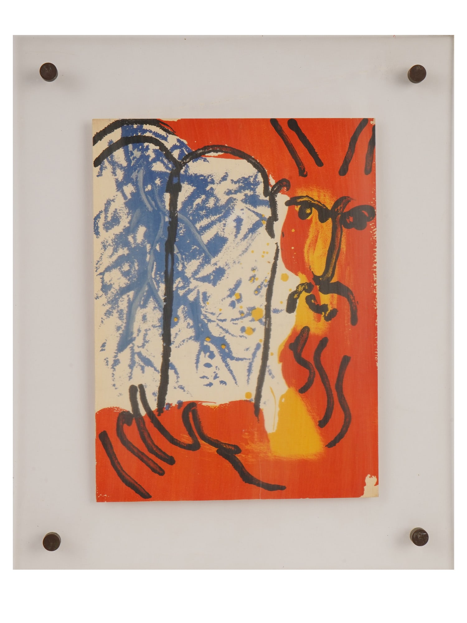 AFTER MARC CHAGALL COLOR LITHOGRAPH MOSES I (1 of 3)
