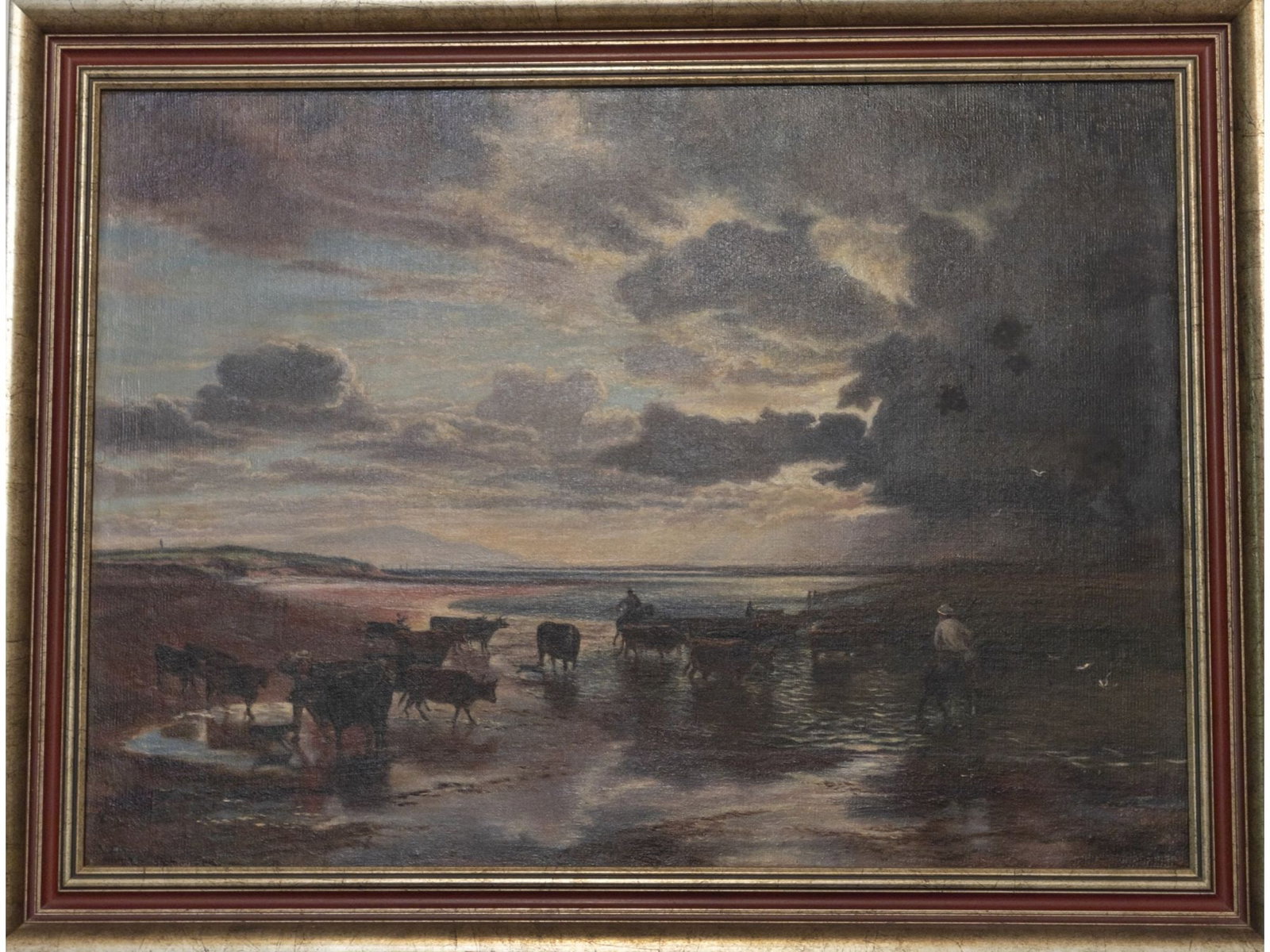 OIL PAINTING-“AFTER SAMUEL BOUGH- CATTLE CROSSING SOLWAY (1 of 5)