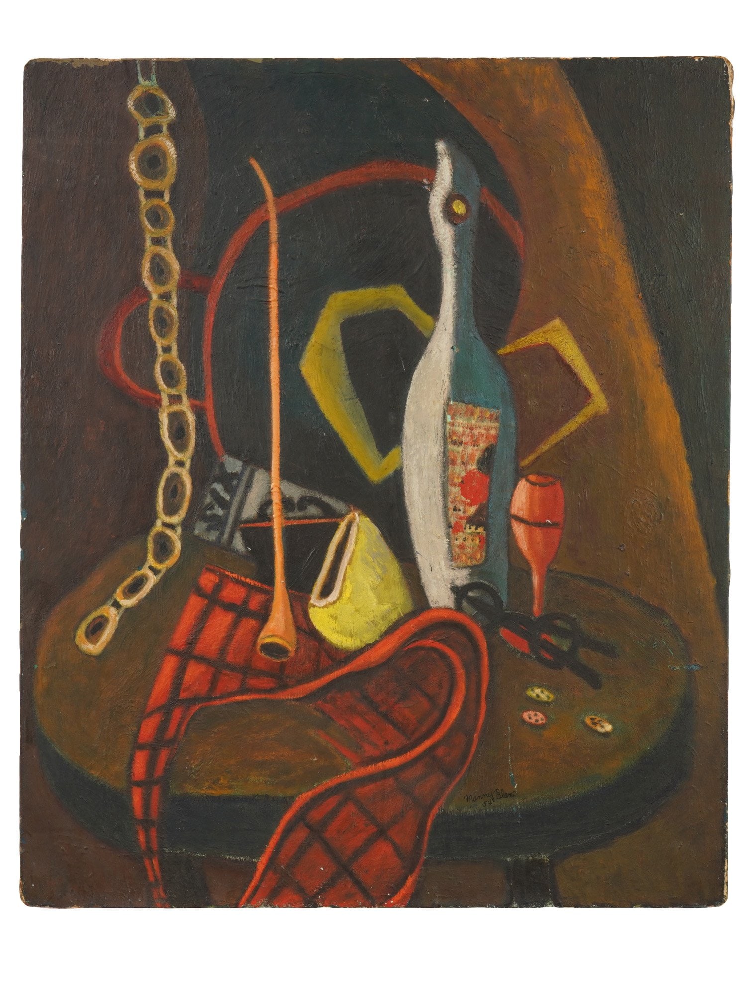 MANNY BLANC AMERICAN STILL LIFE OIL PAINTING (1 of 4)
