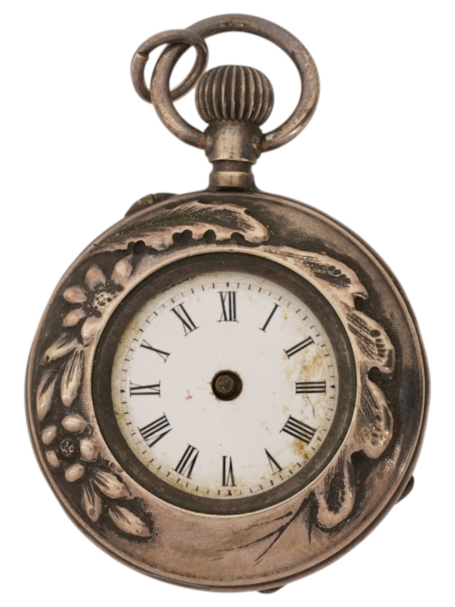 JAMES ROGERS LOCLE SWISS STERLING SILVER POCKET WATCH (1 of 9)