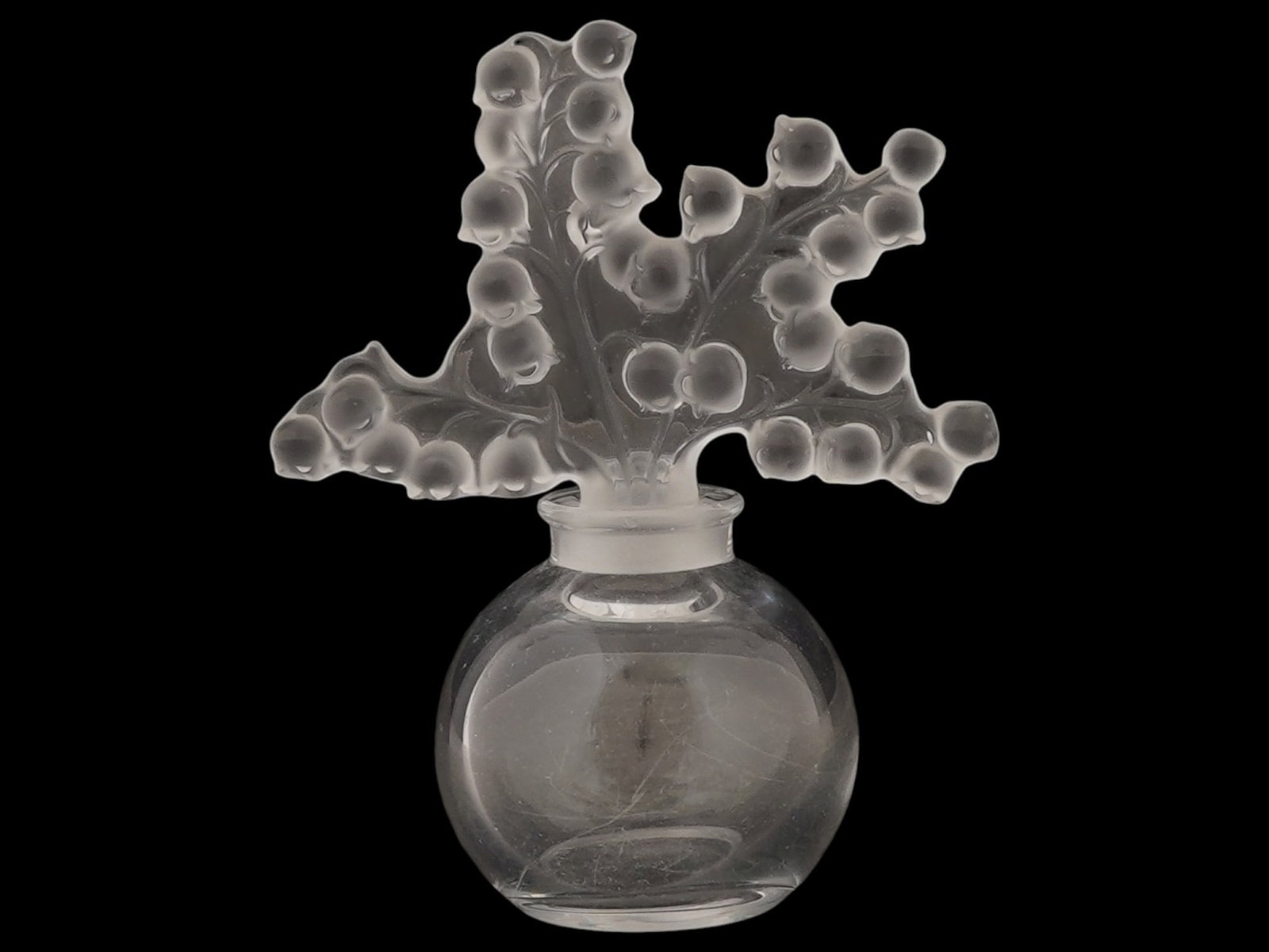 FRENCH LALIQUE CLAIREFONTAINE CRYSTAL PERFUME BOTTLE (1 of 5)