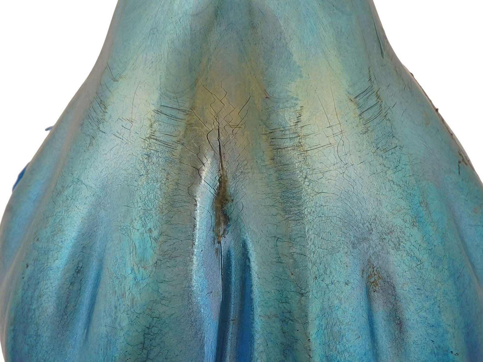 ART NOUVEAU TIFFANY STYLE FAVRILE GLASS VASE - 12