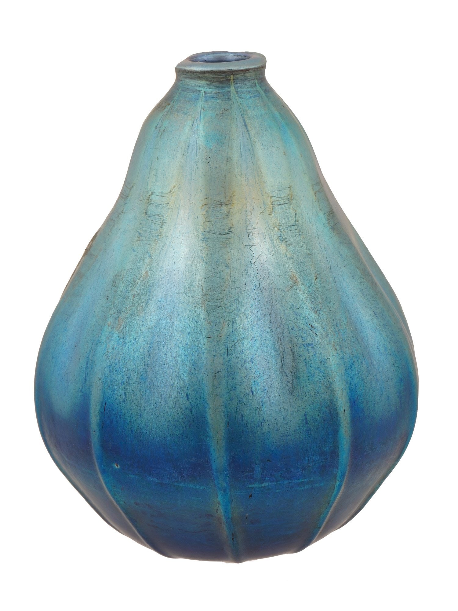 ART NOUVEAU TIFFANY STYLE FAVRILE GLASS VASE - 2