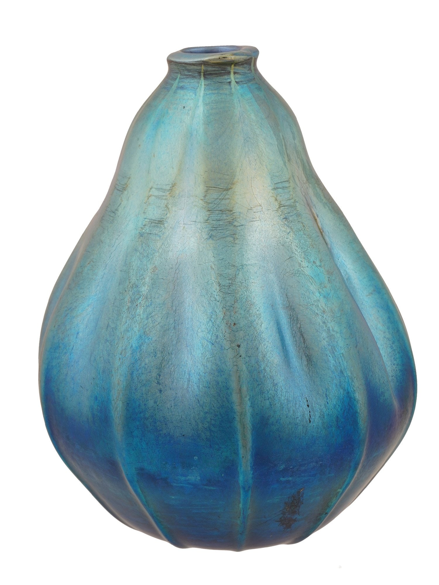 ART NOUVEAU TIFFANY STYLE FAVRILE GLASS VASE - 5