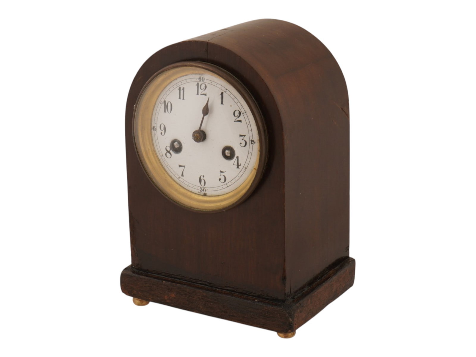 VINTAGE GERMAN BEEHIVE WOOD WORKING MANTLE CLOCK (1 of 16)