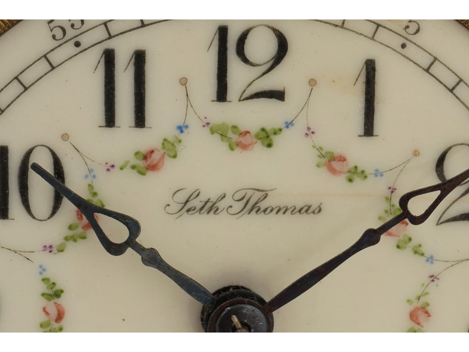 LARGE ANTIQUE SETH THOMAS CRYSTAL REGULATOR CLOCK - 10