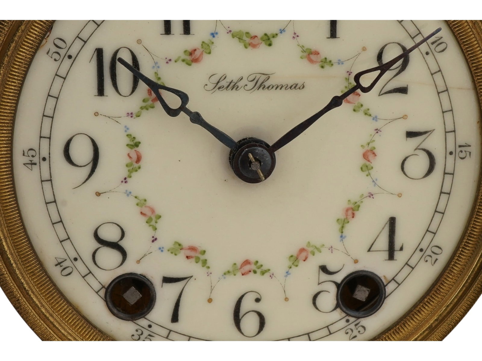 LARGE ANTIQUE SETH THOMAS CRYSTAL REGULATOR CLOCK - 11