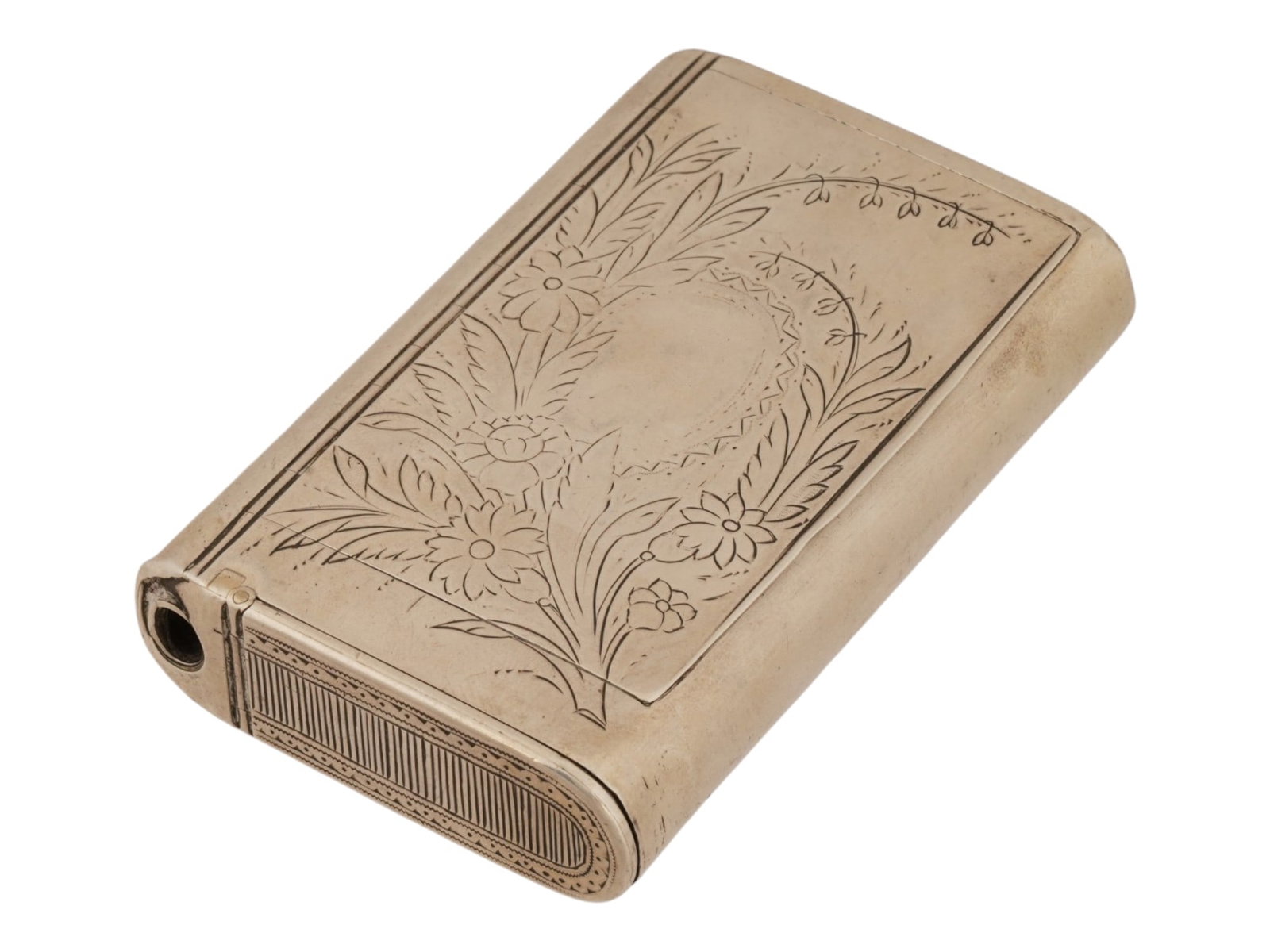 ANTIQUE RUSSIAN 84 SILVER CIGARETTE CASE W ENGRAVING (1 of 10)