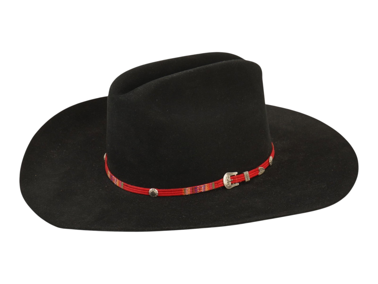 AMERICAN BLACK WOOL FELT COWBOY HAT BY RESISTOL (1 of 16)