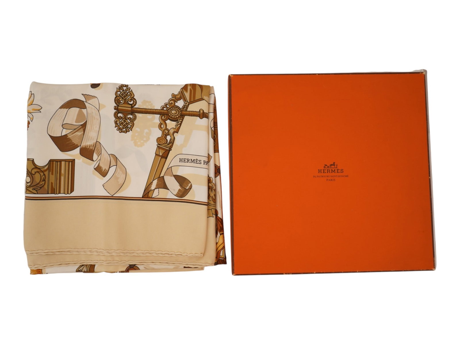 HERMES CARRE 90 COPEAUX SILK SCARF IOB (1 of 11)