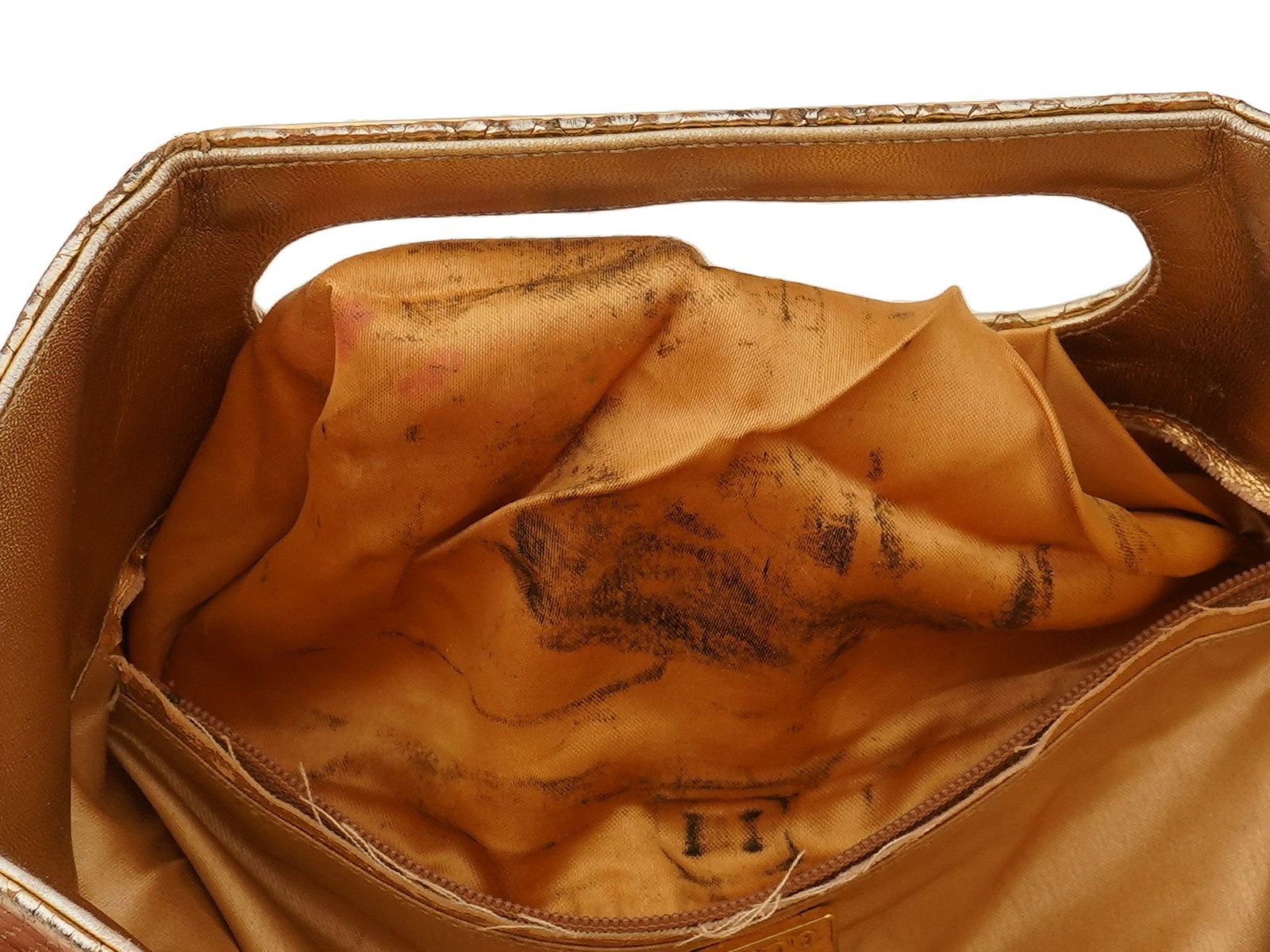 VINTAGE ITALIAN RODO EVENING PYTHON LEATHER CLUTCH - 10