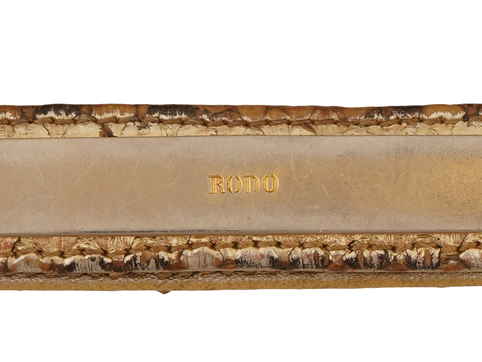 VINTAGE ITALIAN RODO EVENING PYTHON LEATHER CLUTCH - 6