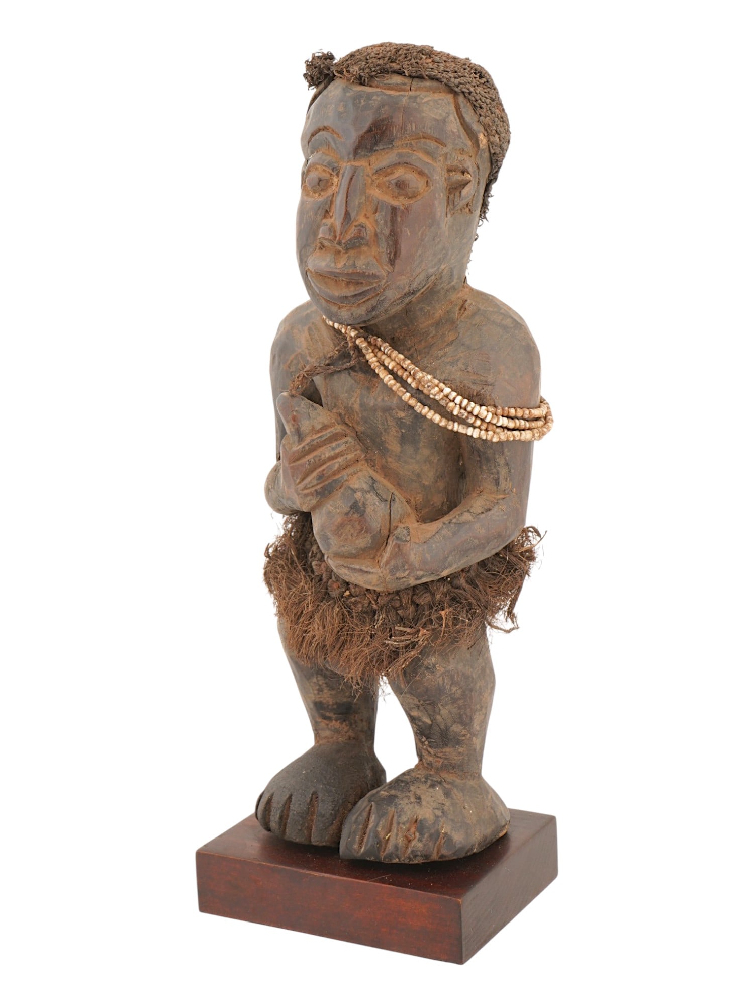AFRICAN BANGWA BAMILEKE CARVED WOOD FETISH FIGURE (1 of 7)