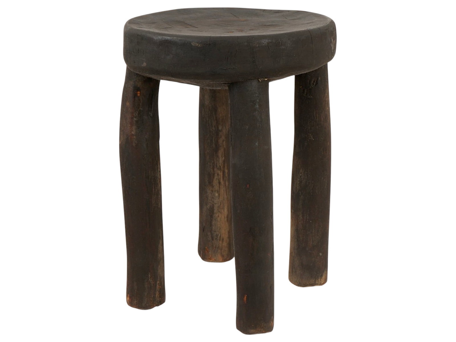 AFRICAN WOOD SENUFO MILKING STOOL FROM IVORY COAST (1 of 7)