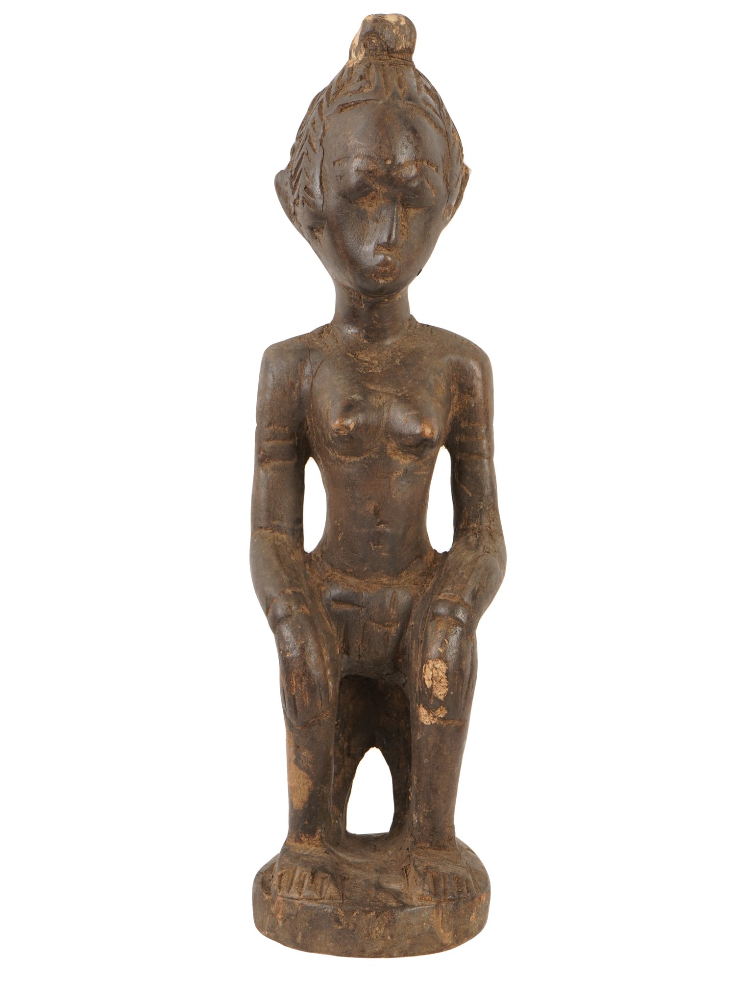AFRICAN BAGA TRIBE CARVED WOOD STATUE FROM GUINEA (1 of 7)