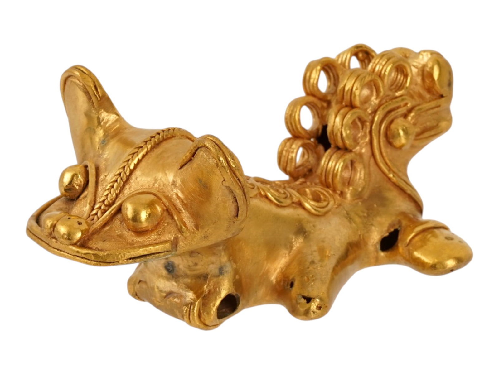 PRE COLUMBIAN TAIRONA TUMBAGA GOLD COPPER PENDANT (1 of 7)