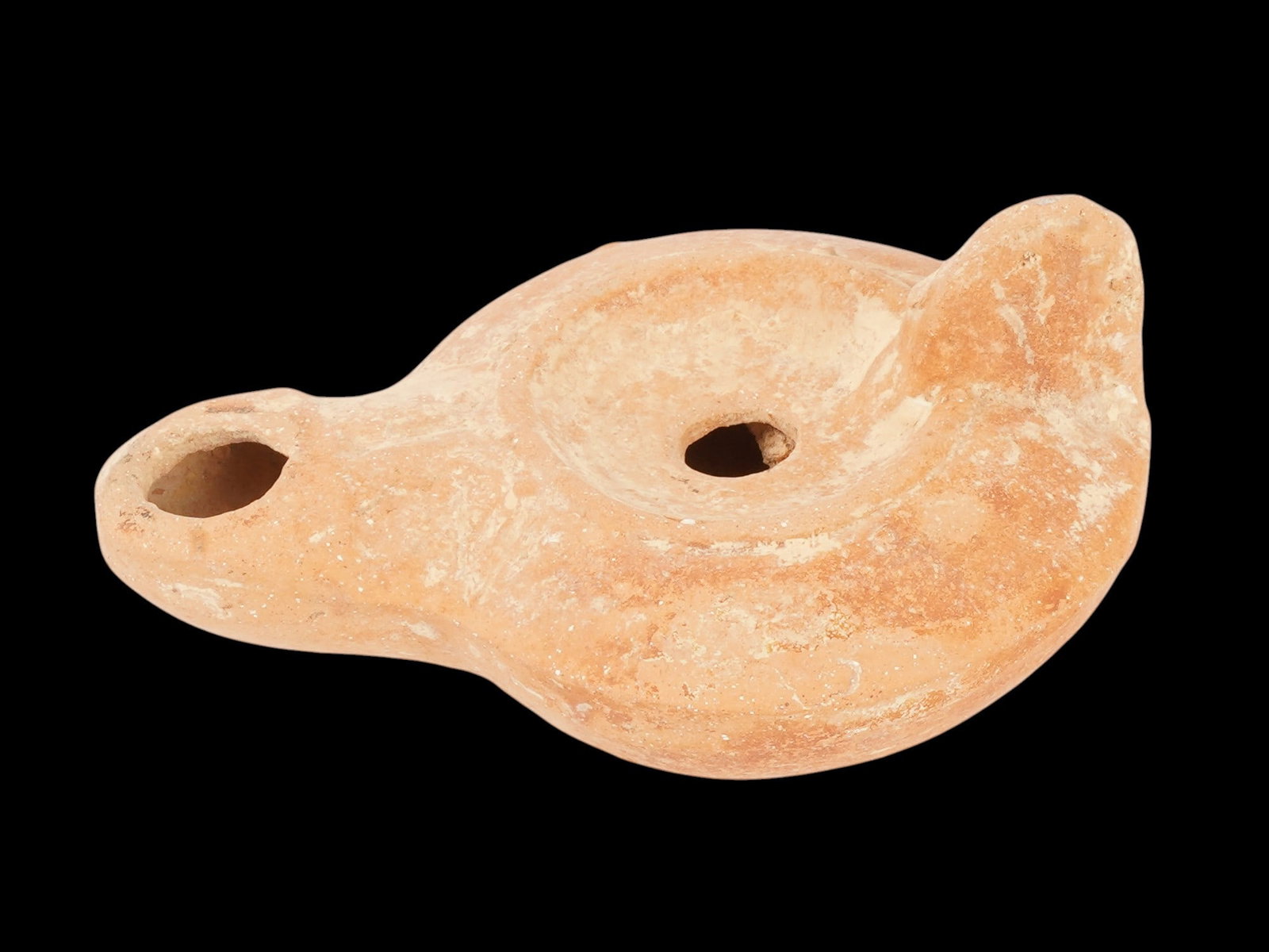 ANCIENT ROMAN TERRACOTTA OIL LAMP 100 TO 300 AD (1 of 7)