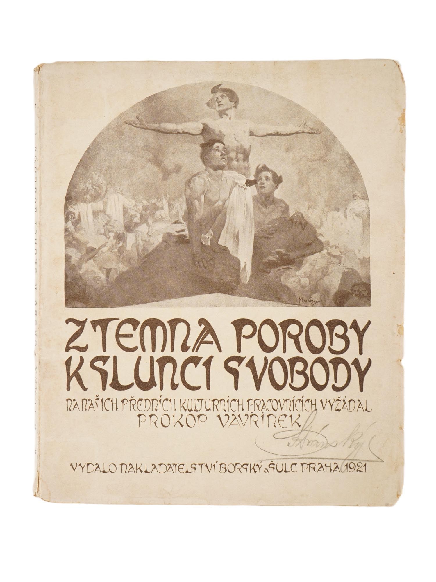 ANTIQUE CZECH BOOK ILLUSTRATED BY ALPHONSE MUCHA (1 of 7)