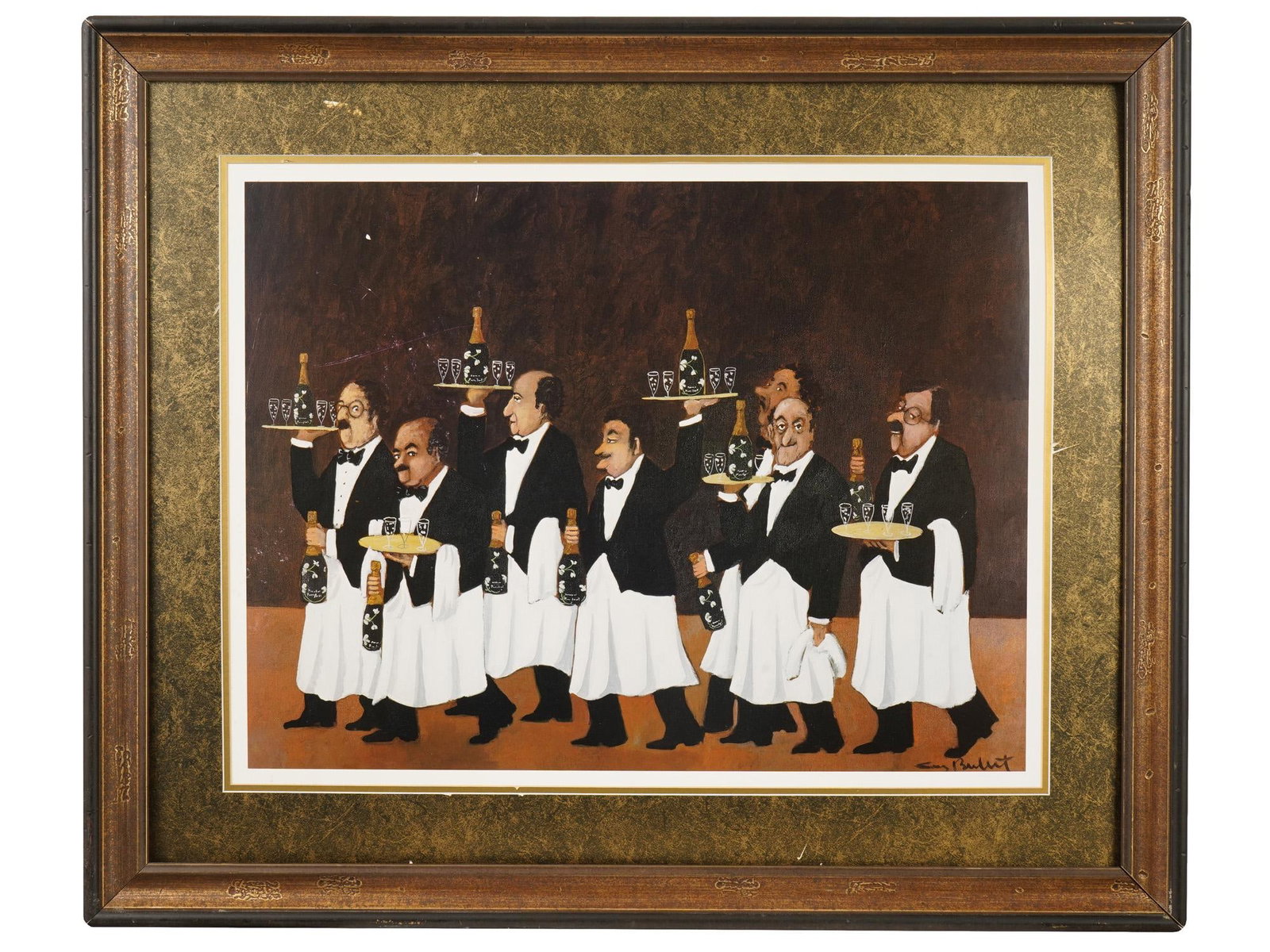 AMERICAN FRENCH PRINT ON CANVAS AFTER GUY BUFFET (1 of 4)