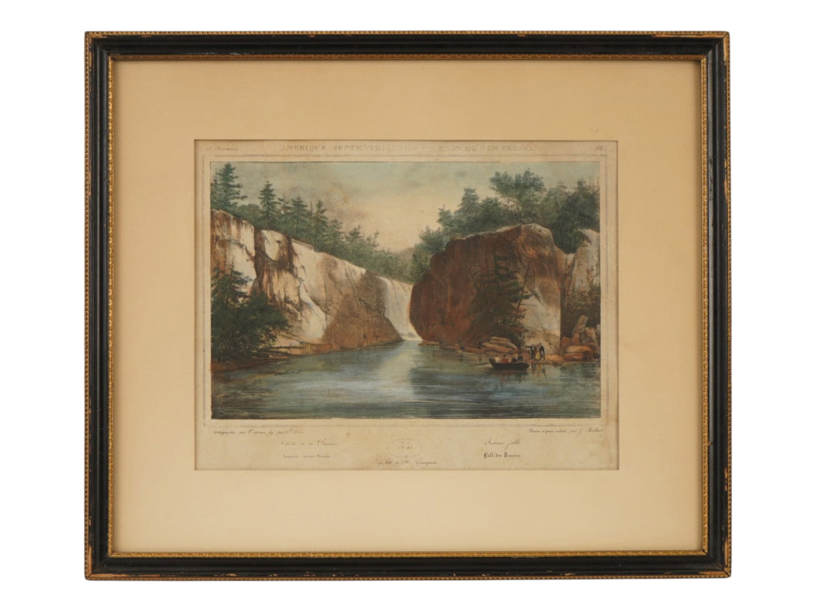 JACQUES GERARD MILBERT FRENCH LITHOGRAPH PASSAIC FALLS (1 of 11)
