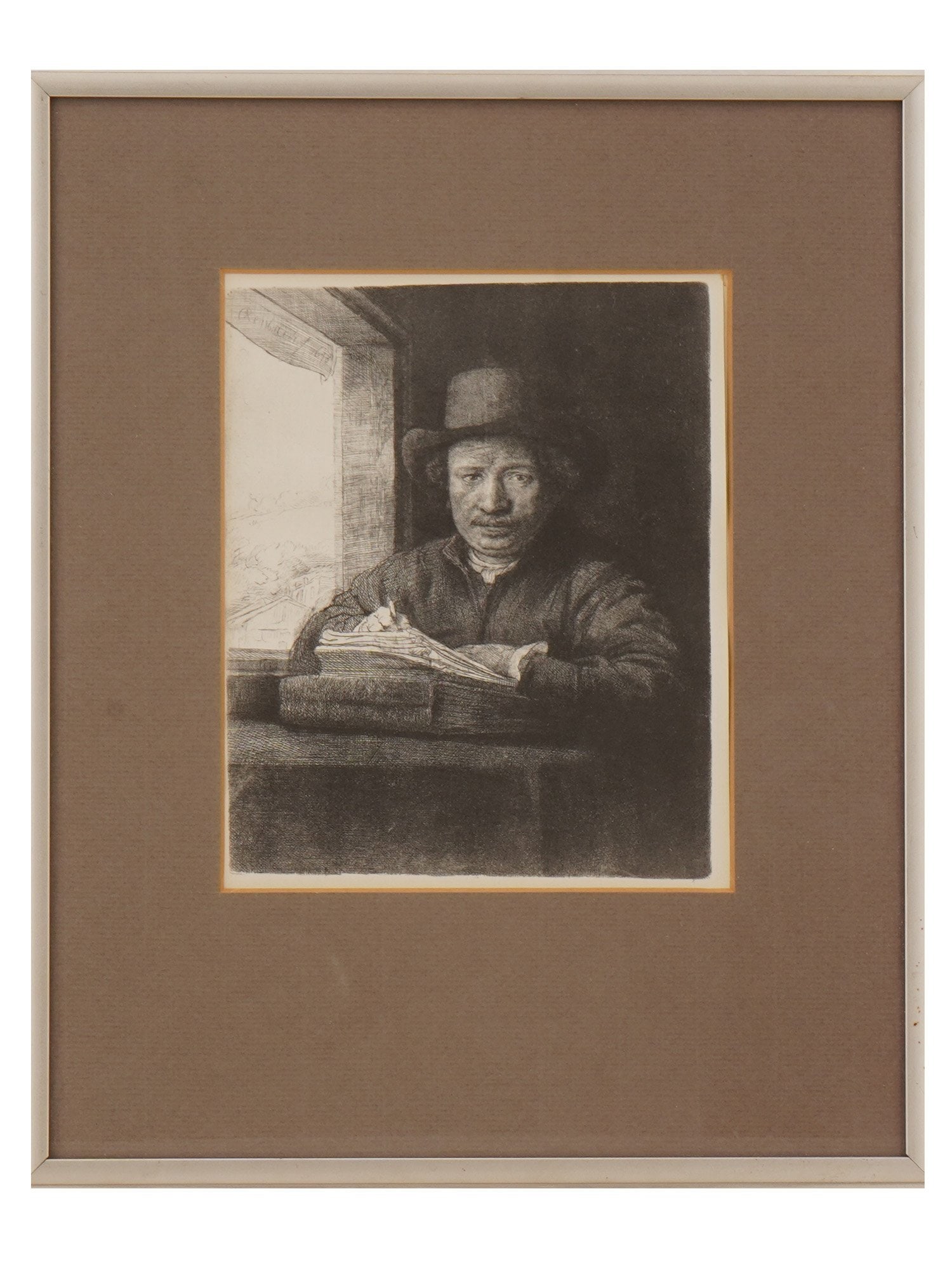AFTER REMBRANDT DUTCH GOLDEN AGE PORTRAIT ETCHING (1 of 3)