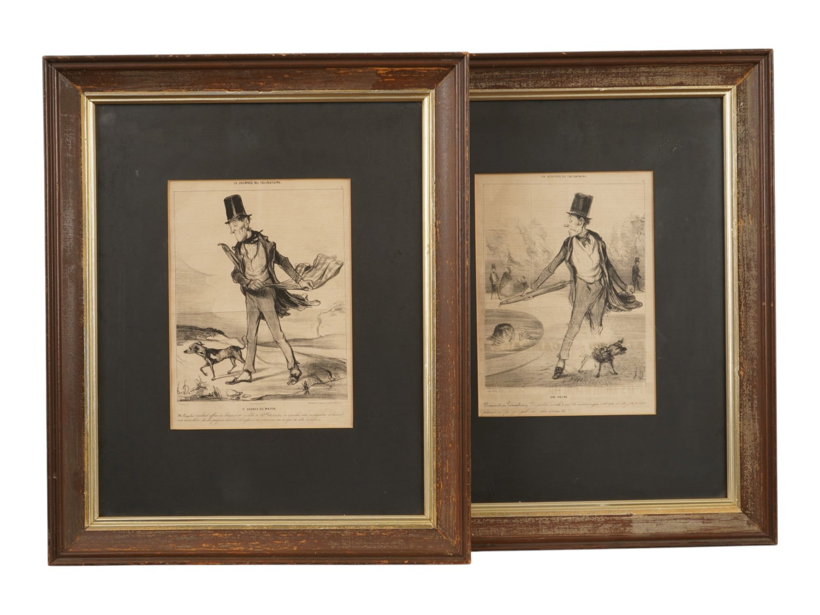 LOT OF 19TH CENTURY SATIRICAL LITHOGRAPHS BY DAUMIER (1 of 8)