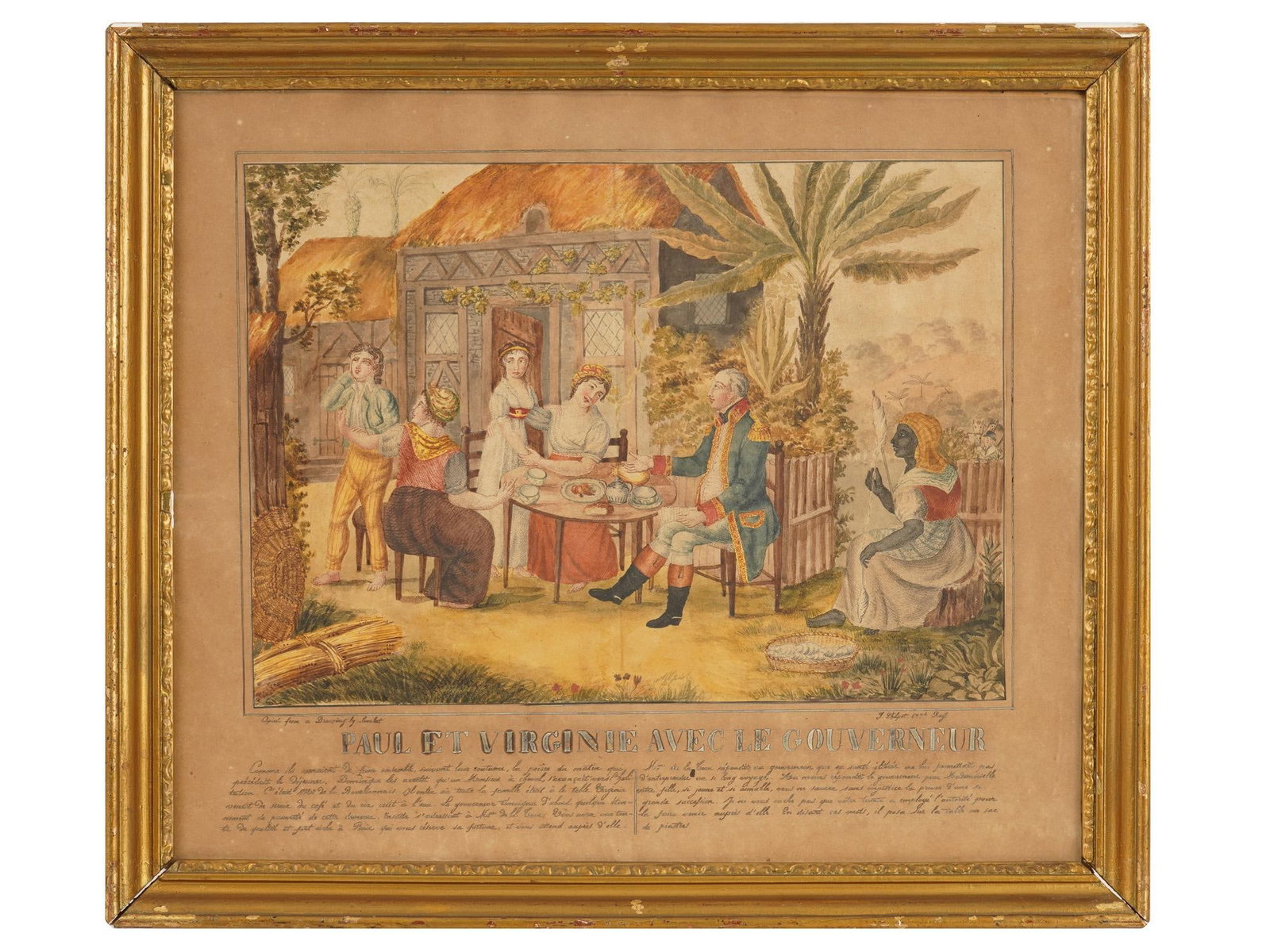 AFTER LOUIS JOSEPH LAMBERT PAINTING PAUL AND VIRGINIE (1 of 6)
