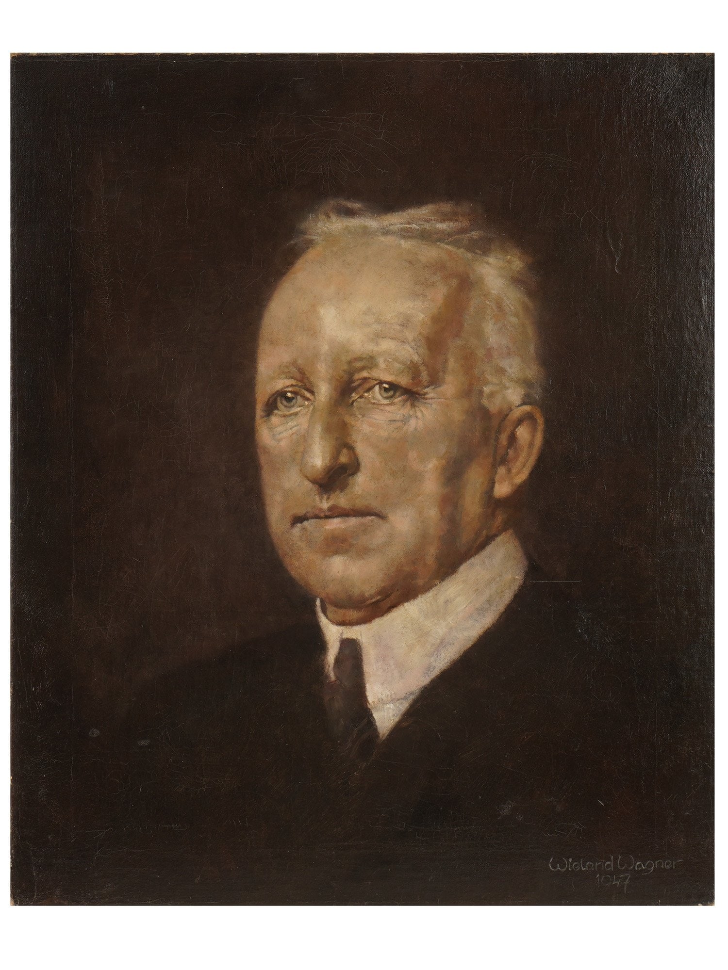 PORTRAIT OF SIEGFRIED WAGNER OIL PAINTING SIGNED (1 of 4)