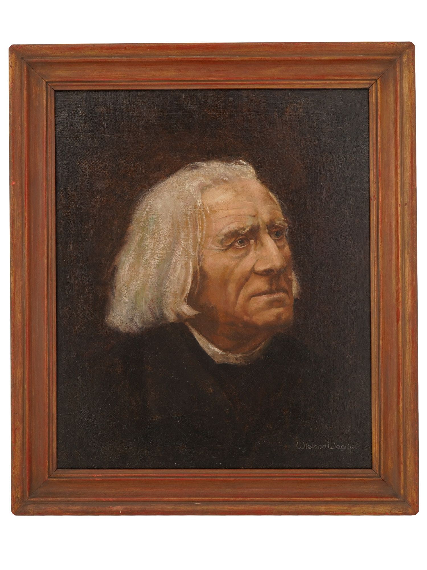 PORTRAIT OF FRANZ LISZT OIL PAINTING SIGNED (1 of 5)
