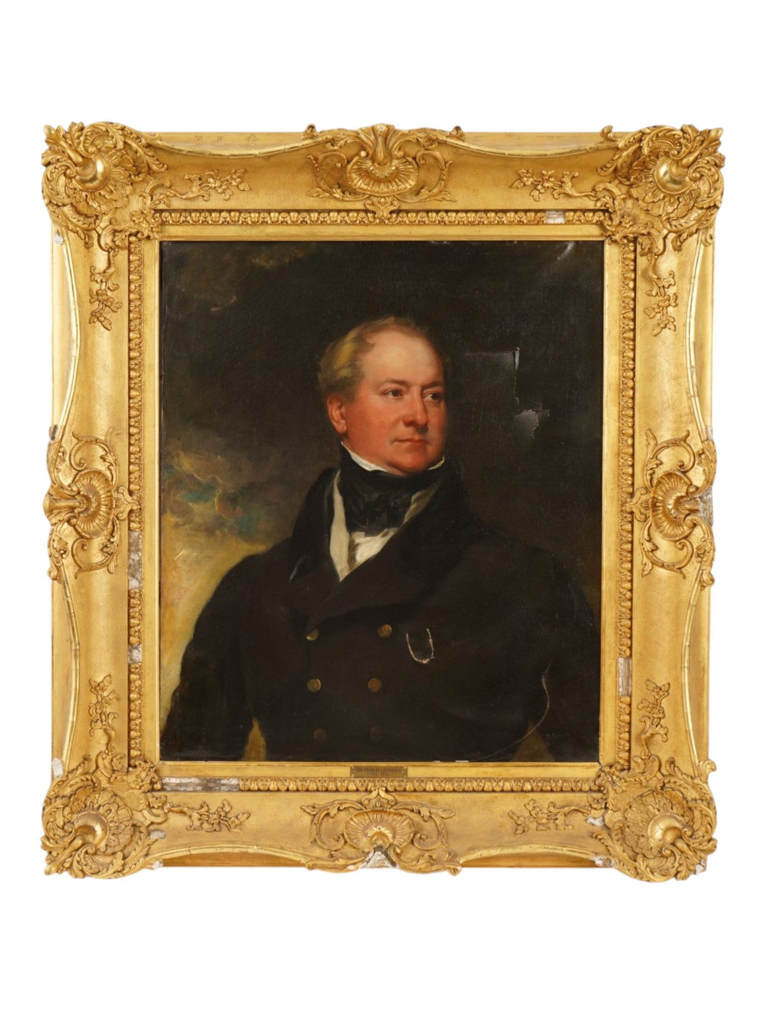 ATTR THOMAS LAWRENCE ENGLISH MALE PORTRAIT PAINTING (1 of 8)