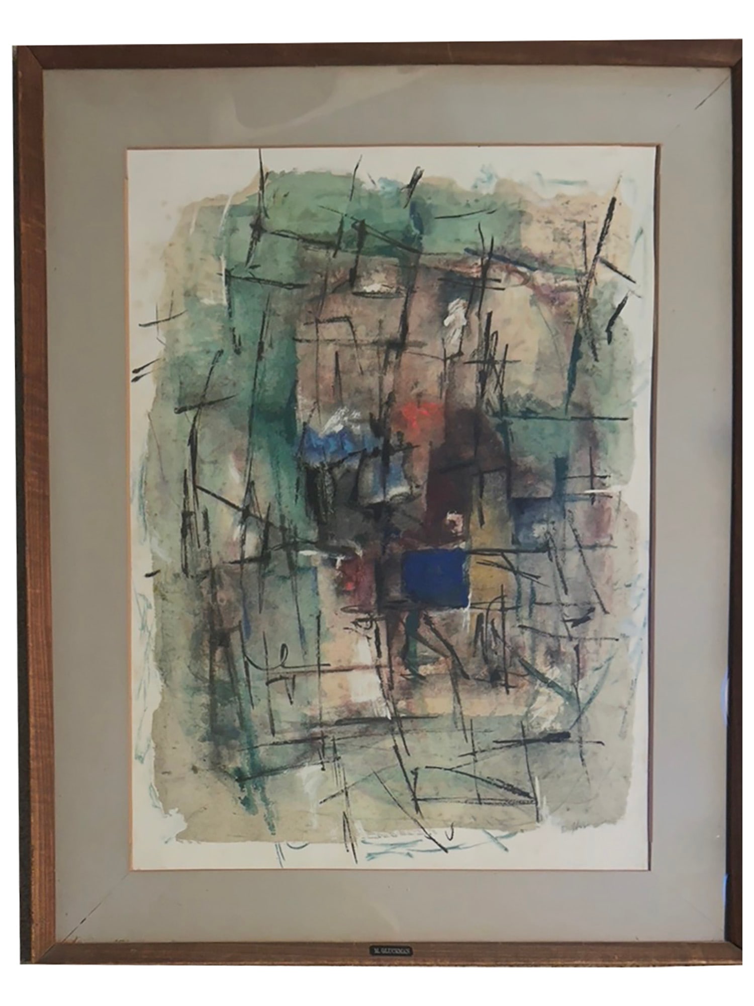 AMERICAN MIXED MEDIA PAINTING BY MORRIS GLUCKMAN (1 of 5)