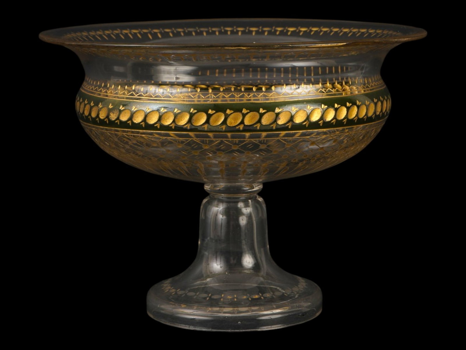 ANTIQUE VENETIAN GLASS COPPA GOBLET CENTERPIECE (1 of 7)