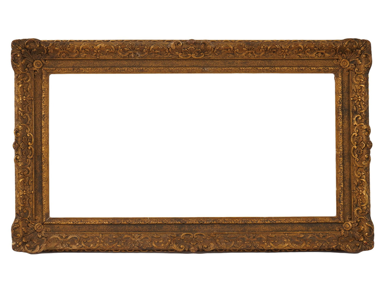 ANTIQUE BAROQUE GILTWOOD AND GESSO PICTURE FRAME (1 of 6)
