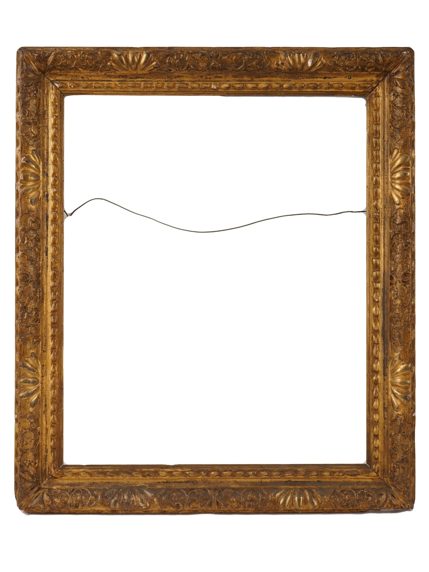 ANTIQUE EUROPEAN BAROQUE GILDED WOOD PICTURE FRAME (1 of 7)